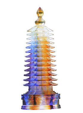 十三层家居装饰琉璃文昌塔送心经