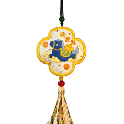 马年国潮手工刺绣diy材料包香囊香包平安布艺制作挂件送朋友礼物