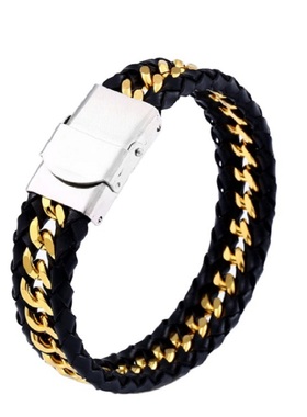 蛇骨手链钛钢眼镜蛇双链条首饰品