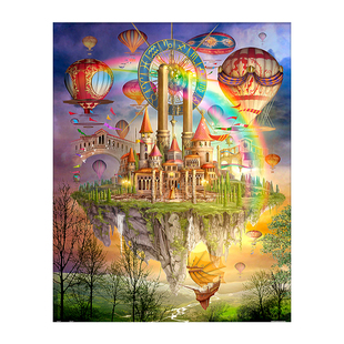 3D-JP成人塑料平面拼图玩具2000片Ciro Marchetti天空之城H1561