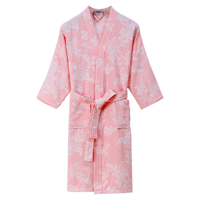 英夫仕纯棉纱布浴袍洗澡毛巾睡袍