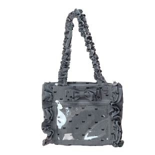 LOLA DESIGN木耳边大食量痛包 上班痛大容量上课电脑单肩吧唧娃包