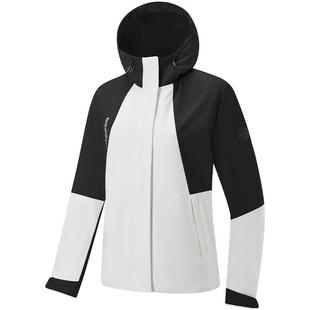 特步连帽外套女2025年秋季新款户外女装保暖冲锋风衣975328160059