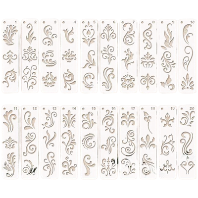 眉心花钿手绘镂空古风汉服古装额头印花模具儿童模板成人彩绘套装