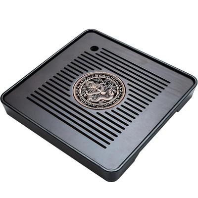 蓄排双用茶盘竹制密胺茶托盘新款