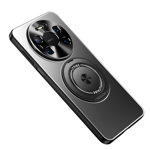 适用华为mate80promax手机壳met70pro+十金属防摔全包镜头保护套mt80系列新款男士磁吸指环支架外壳m60的后壳