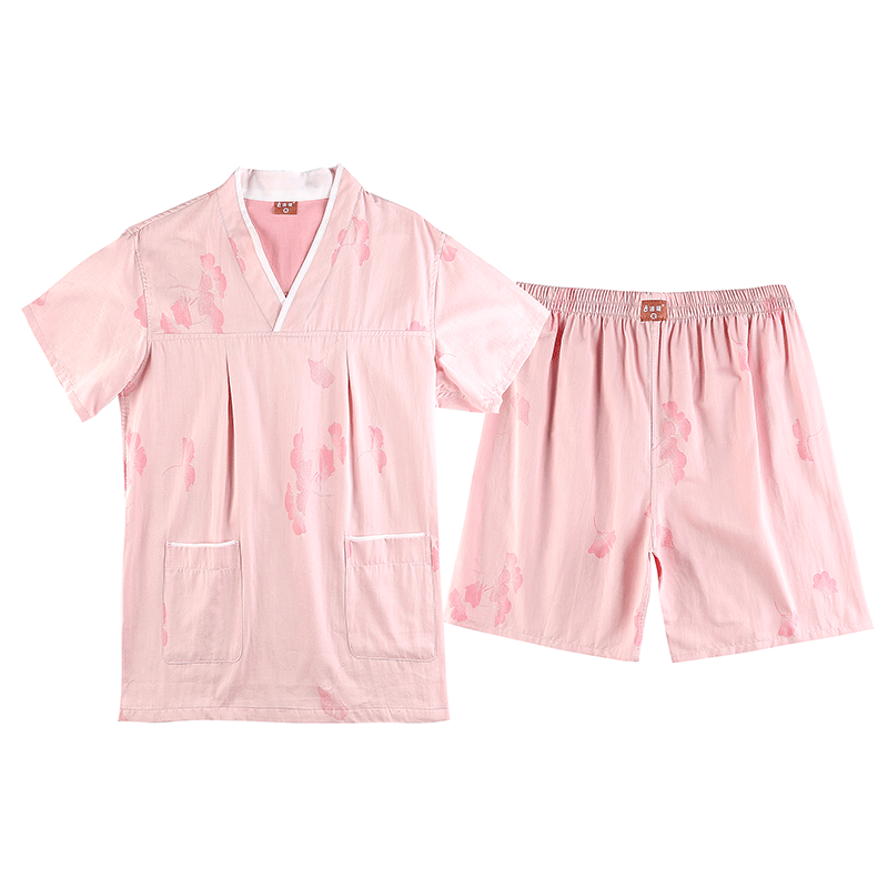 逸隆汗蒸服2025新款纯棉浴服睡衣