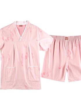 逸隆汗蒸服2025新款纯棉浴服睡衣