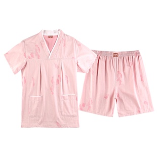 逸隆汗蒸服女款纯棉浴服2025新款大码高档洗浴男款桑拿服情侣睡衣