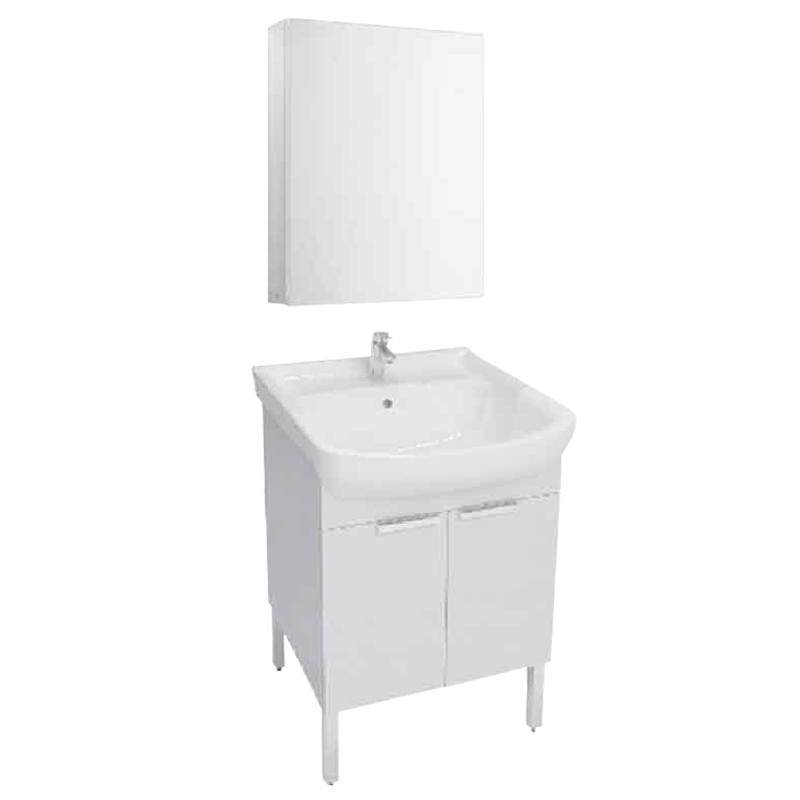 美标浴室柜陶瓷一体盆大肚盆智能镜柜环保实木防潮洗手盆组合WA59