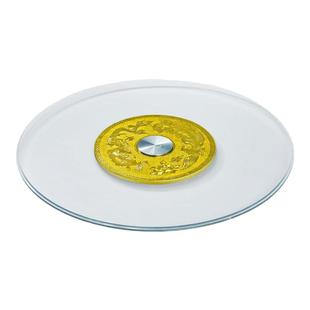 餐桌转盘钢化玻璃转盘大圆桌玻璃旋转台圆形玻璃台面加厚钢化玻璃