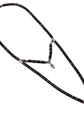 泰国佛牌链子椰壳双挂钛钢鹰嘴扣