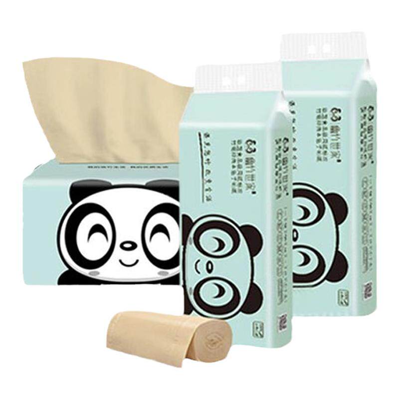 竹纤维天然本色卫生4包卷纸
