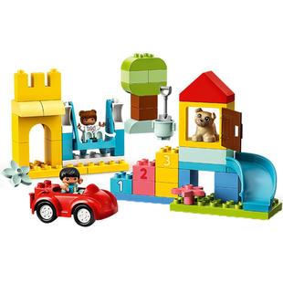 乐高官方旗舰店10914得宝豪华缤纷桶大颗粒绿桶积木儿童新年礼物