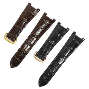 适配欧米茄星座系列至臻天文台哈曼顿131.13原款凹口真皮手表带男