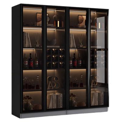酒柜展示柜家用玻璃酒柜客厅靠墙定制轻奢置物柜2025新款储物柜子