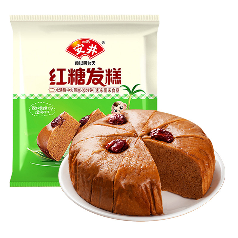 安井红糖发糕早餐半成品加热即食米糕蒸糕正宗红枣糕桂花糕旗舰店