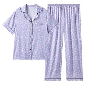 兰卓丽印花家居服女套装冰雪丝
