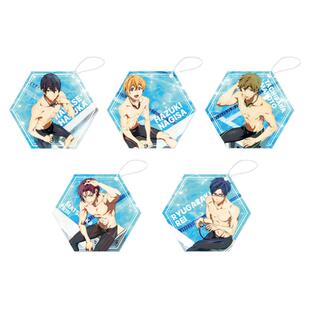 漫玩社 Free男子游泳部 七濑遥&橘真琴&叶月渚 泳衣六边形 挂件