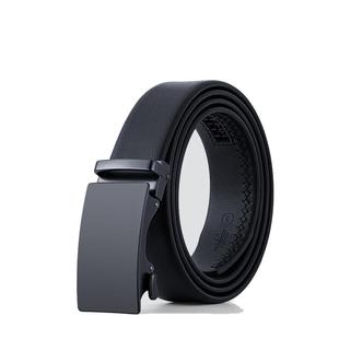 啄木鸟皮带男真皮自动扣腰带男士牛皮裤带青年年轻人中年光面软