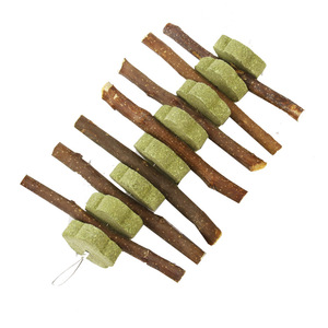 会员有折扣龙猫兔子荷兰猪磨牙咬串悬挂玩具咬木苹果枝甜竹挂串*