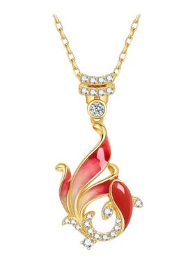 周六福鱼跃龙门项链女S925银链坠国风轻奢小众送女友节日礼物