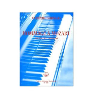 法布雷加斯 向莫扎特致敬 钢琴独奏 德国霍夫曼斯特原版乐谱书 Fabregas Elisenda Hommage to Mozart for Piano FH3288