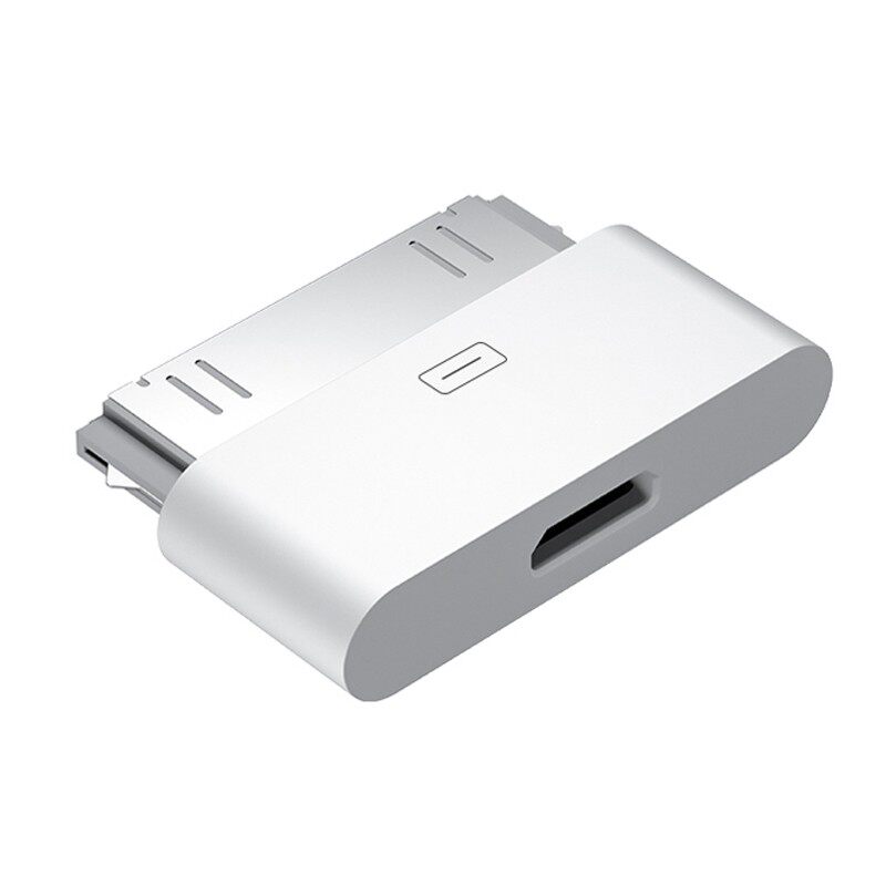 艾莱克适用于安卓转苹果4s转接头iPhone数据线转换头平板电脑ipad充电器Phone13数据线苹果12pro手机14充电器