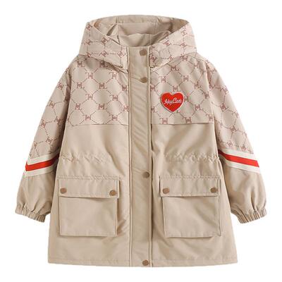 男生女生童装女童夹棉外套春秋款