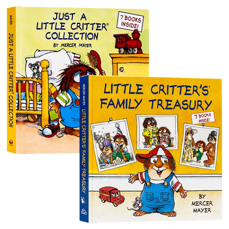 小毛人怪物7个故事合集2册 英文原版绘本 Little Critter's Family Treasury 亲子共读课外读物 培养孩子情感认知 全彩插图 精装