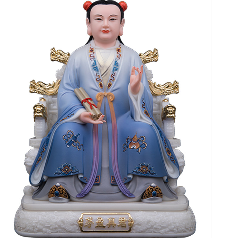 三茅祖师汉白玉神像桌面供奉