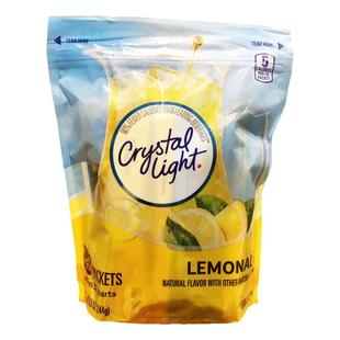现货保税Crystal Light柠檬茶vc果汁冲粉低卡维C冷热饮料混合60条