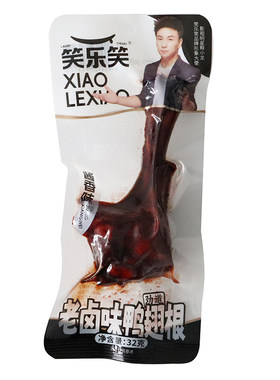 笑乐笑酱卤鸭翅根香辣味开袋即食盐焗小鸭腿老卤味解馋追剧小零食