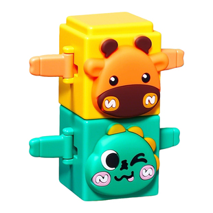 儿童动物叠叠高宝宝手眼协调专注力益智早教玩具彩虹按压叠叠乐