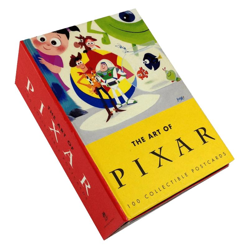 现货皮克斯工作室的艺术1:100张动画片明信片 英文原版 礼品书 The Art of Pixar: 100 Collectible Postcards