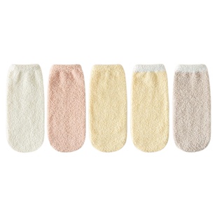 晚上睡觉穿的袜子女秋冬季加绒加厚保暖珊瑚绒居家睡眠专用月子袜