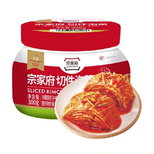 宗家府切件泡菜罐装辣白菜kimchi韩国韩式朝鲜延边族正宗清净园q