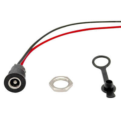 防水IP68 DC-022母头连接线带15cm线 DC母座5.5*2.1 5.5*2.5