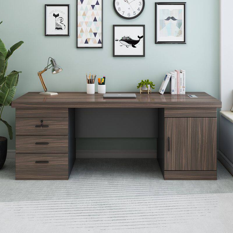 简约现代职员办公桌子二人四人六人位员工电脑桌会议家具桌椅组合