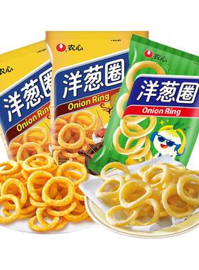 农心洋葱圈3袋口味膨化食品国产