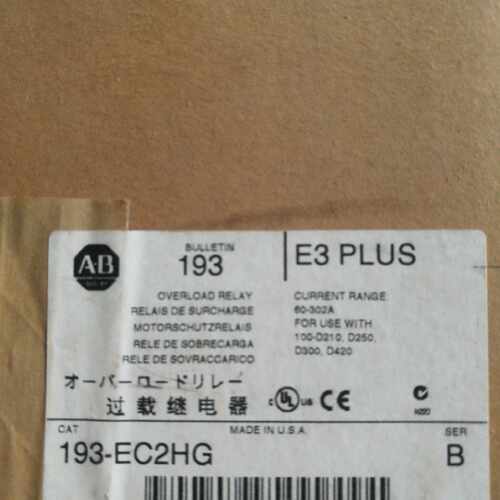 议价*现货*A-B繼電器193-EC2HG 60-302A