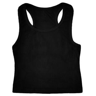 女童背心外穿套装修身上衣儿童夏季无袖短款T恤灯笼裤爵士街舞潮