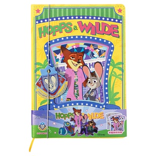 九木杂物社疯狂动物城系列彩窗胶片精装本笔记本子日记本手账本