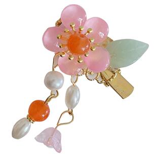 女童汉服头饰古风流苏步摇发夹儿童超仙蝴蝶结长飘带发卡古装发饰