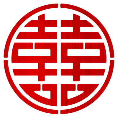 气球喜字贴喜册贴纸金属婚房装饰