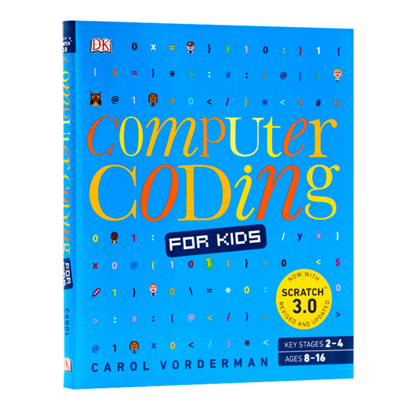 DK儿童编程指南 Computer Coding for Kids 零基础学电脑编程指导 英文原版少儿计算机网络科普百科读物
