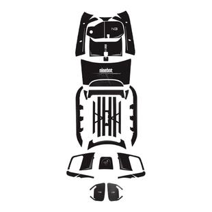 适用九号N370C/N385C彩绘装甲脚踏贴纸车身脚踏板防刮贴膜改装件