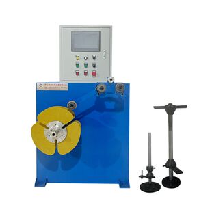 全自动双头成圈机电缆立式打盘机计米打卷电线绕扎机空心打卷复绕