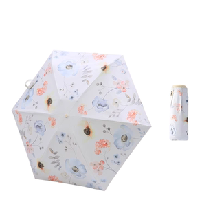 天堂伞云朵阳伞便携超轻迷你黑胶防晒防紫外线口袋胶囊晴雨小伞女