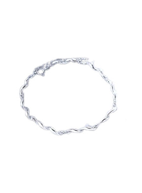 冰川情侣手链ins一对小众设计感简约手饰素链纪念礼物520送男女友